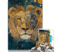 Puzzle da 1000 pezzi per adolescenti Leonessa africana, difficile da completare ma divertente e umoristico regalo di compleanno, regali, arte murale (75x50cm)