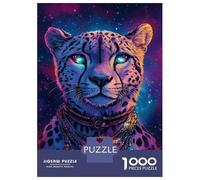 Puzzle Da 1000 Pezzi Per Adolescenti Leopard in Cosmos -1 Puzzle Per Adolescenti Giocattoli Antistress Regalo Di Compleanno, Natale 52x38cm/1000pcs