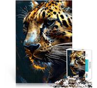 Puzzle da 1000 pezzi per adolescenti Leopardo Antistress Vacanza in patria Uccidere il tempo Giocattoli per la decorazione della casa 75x50cm