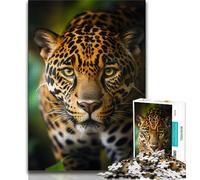 Puzzle da 1000 pezzi per adolescenti, leopardo della giungla, sfida di intelligenza cerebrale, giocattoli avvincenti, regalo di compleanno, regali, arte murale (38x26cm)