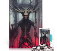 Puzzle da 1000 pezzi per adolescenti Leshy. Mostro dell'albero con teschio sfida educativa Lista dei desideri con Babbo Natale 75x50cm