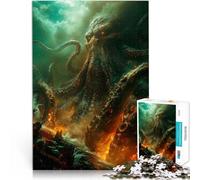 Puzzle da 1000 pezzi per adolescenti Libera il Kraken Difficile da completare ma divertente e umoristico Collezione di artisti, Belle arti 38x26cm