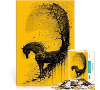 Puzzle da 1000 pezzi per adolescenti Libertà del cavallo selvaggio Natura Giochi di relax Attività divertenti a casa, regali di compleanno, regali di viaggio, 52x38cm