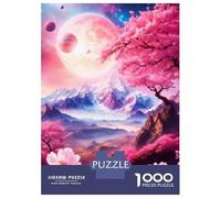 Puzzle Da 1000 Pezzi Per Adolescenti Light Blue Pink World Puzzle Per Adulti Giochi Per Famiglie Un'opera D'arte Regali Unici Per Compleanno E Natale 38x26cm/1000pcs