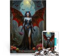 Puzzle da 1000 pezzi per adolescenti Lilith, Demone con le Ali Giocattolo educativo antistress Lista dei desideri con Babbo Natale 75x50cm