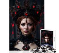 Puzzle da 1000 pezzi per adolescenti Lilith Regina dell'Inferno Decorazione per la casa Giocattoli Opera d'arte Regalo Giochi rilassanti con pezzi completamente ad incastro di forma casuale 38x52cm