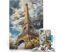 Puzzle da 1000 pezzi per adolescenti L'incanto della Torre Eiffel Riduzione dello stress interessante Decorazioni e regali unici per la casa 38x26cm