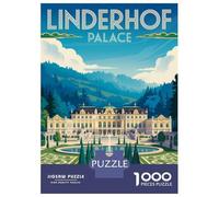 Puzzle Da 1000 Pezzi Per Adolescenti Linderhof Palace Travel Puzzle Per Adulti Gioco Per Famiglie Sfida Difficile Ideale Come Regalo 70x50cm/1000pcs