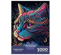 Puzzle Da 1000 Pezzi Per Adolescenti Line Art Cat Puzzle Per Adulti Giochi Rilassanti Corsa Di Velocità Manuale Offerta Come Regalo Per Tutta La Famiglia 38x26cm/1000pcs