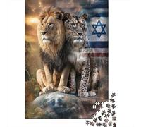 Puzzle Da 1000 Pezzi Per Adolescenti Lion And Leopard Art Print Puzzle Per Adulti Gioco Rompicapo Analisi E Logica Regalo Di Compleanno, Regali, 70x50cm/1000pcs