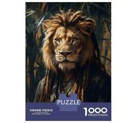 Puzzle Da 1000 Pezzi Per Adolescenti Lion Rasta Jamaica Puzzle Per Adulti Gioco Pratico Decorazione Per La Casa Ottimo Regalo Per I Giocatori 52x38cm/1000pcs