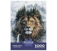 Puzzle Da 1000 Pezzi Per Adolescenti Lion The Royal Watcher of The Verdant Realm Puzzle Gioco Rompicapo Ma Divertente E Umoristico Regali Unici Per Compleanno E Natale 38x26cm/1000pcs