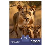 Puzzle Da 1000 Pezzi Per Adolescenti Lioness With Cubs Puzzle Gioco Per Famiglie Regali Per Donne Divertimento A Casa Attività, 70x50cm/1000pcs