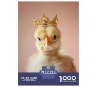 Puzzle Da 1000 Pezzi Per Adolescenti Little Chicken King Puzzle Per Adulti Gioco Pratico Difficile Regalo Di Compleanno E Unico 38x26cm/1000pcs