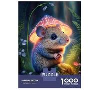Puzzle Da 1000 Pezzi Per Adolescenti Little Mouse in The Forest Puzzle Per Adolescenti Gioco Pratico Un'opera D'arte Regali Unici Per Compleanno E Natale 52x38cm/1000pcs