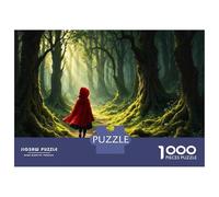 Puzzle Da 1000 Pezzi Per Adolescenti Little Red Riding Hood in The Forest Puzzle Per Adulti Gioco Pratico Antistress Regali Per Amici E Familiari 70x50cm/1000pcs
