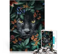 Puzzle da 1000 pezzi per adolescenti Lo sguardo delle Pantere Nere Gioco impegnativo Attività divertenti a casa, regali di compleanno, regali di viaggio, 52x38cm
