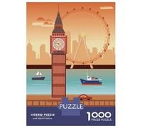 Puzzle Da 1000 Pezzi Per Adolescenti London City Scenery Puzzle Per Adulti Giocattoli Antistress Taglio Di Precisione Regali Di Natale E Compleanno 70x50cm/1000pcs