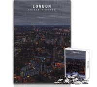Puzzle da 1000 pezzi per adolescenti, Londra, gioco educativo per famiglie, migliora la memoria, regalo di compleanno, dimensioni 38x52cm