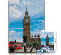 Puzzle da 1000 pezzi per adolescenti, Londra, gioco educativo per famiglie, migliora la memoria, regalo di compleanno, dimensioni 38x52cm