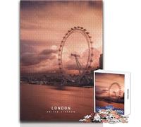 Puzzle da 1000 pezzi per adolescenti, Londra, gioco educativo per famiglie, migliora la memoria, regalo di compleanno, dimensioni 50x75cm