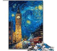 Puzzle da 1000 pezzi per adolescenti,Londra sotto il cielo notturno,gioco intellettuale a forma di elefante,regalo di compleanno,regali,arte murale per bambini dai 14 anni in su dimensioni 50x75cm