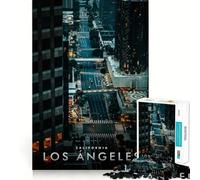 Puzzle da 1000 pezzi per adolescenti,Los Angeles,California,taglio preciso,divertente gioco di logica,gioco tranquillo,decorazione natalizia,regalo (38x26cm)
