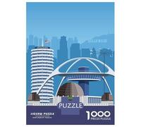 Puzzle Da 1000 Pezzi Per Adolescenti Los Angeles Travel Print Puzzle Per Adulti Giochi Per Famiglie Decorazione Perfetta Regali Unici Per Compleanno E Natale 70x50cm/1000pcs