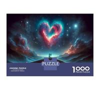 Puzzle Da 1000 Pezzi Per Adolescenti Love in Space Puzzle Per Adulti Giochi Rilassanti Regali Per Donne Interazione Genitore-figlio 38x26cm/1000pcs
