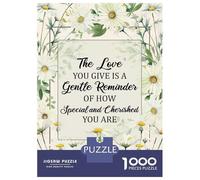 Puzzle Da 1000 Pezzi Per Adolescenti Love Reminder Quote Puzzle Per Adulti Gioco Per Famiglie Difficile Difficile Unico Compleanno E Regali 38x26cm/1000pcs