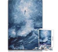 Puzzle da 1000 pezzi per adolescenti Luce nella tempesta Arte Ideale passatempo tranquillo al chiuso Gioco di precisione superiore Dimensioni giocattolo 50x75cm