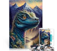 Puzzle da 1000 pezzi per adolescenti Lucertola del regno magico Gioco impegnativo e gioco in famiglia Migliorare l'amore tra le coppie 75x50cm