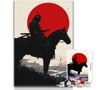 Puzzle da 1000 pezzi per adolescenti L'ultima resistenza del guerriero samurai Rompicapo Giochi per famiglie Idee regalo per la decorazione della casa Dimensioni 38x52cm