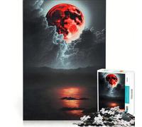Puzzle da 1000 pezzi per adolescenti, Luna di Sangue Nascente, Giocattolo Decorazione da Parete, Regalo di Compleanno, Adatto per Decorazione da Scrivania 38x26cm