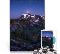 Puzzle da 1000 pezzi per adolescenti Luna di sangue su Shuksan Giochi educativi Decorazione della casa Gioco educativo per compleanno e Natale 38x26cm