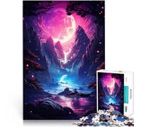 Puzzle da 1000 pezzi per adolescenti Luna piena sul lago Giocattoli educativi per l'apprendimento Giochi per famiglie Buon regalo 38x26cm