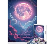 Puzzle da 1000 pezzi per adolescenti Luna sopra le nuvole Giocattolo educativo Regali per donne e uomini Gioco rompicapo Collezione di artisti Belle arti Dimensioni 38x52cm