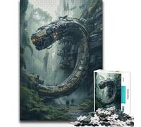 Puzzle da 1000 pezzi per adolescenti, luogo dell'incidente nella giungla, giocattolo, gioco intellettuale, un'opera d'arte, giocattoli antistress, 38x26cm (1000 pezzi)