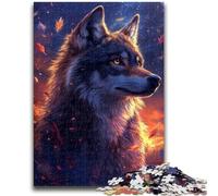 Puzzle da 1000 pezzi per adolescenti Lupo al tramonto per bambini dai 14 anni in su Gioco impossibile Regalo di compleanno per Natale 50x75cm