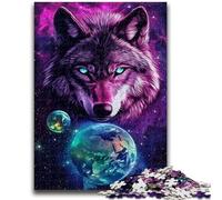 Puzzle da 1000 pezzi per adolescenti Lupo e Terra Puzzle da 1000 pezzi, interessante riduzione dello stress Interazione genitore-figlio (50x75cm)