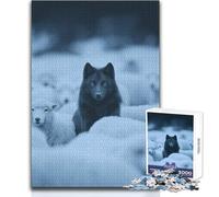 Puzzle da 1000 pezzi per adolescenti, lupo tra le pecore, bellissimo gioco di design, difficile, duro, opera d'arte, regalo, dimensioni 50x75cm