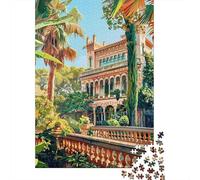 Puzzle Da 1000 Pezzi Per Adolescenti Luxury Mediterranean Villa for Sale Puzzle Per Adulti Giochi Rilassanti Taglio Di Precisione Regali Di Natale E Compleanno 38x26cm/1000pcs