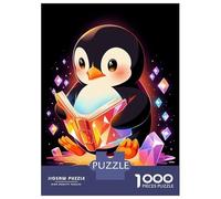 Puzzle Da 1000 Pezzi Per Adolescenti Luxury Penguin Book Reader Puzzle Per Adulti Giocattoli Antistress Analisi E Logica Regalo Di Compleanno, Regali, 70x50cm/1000pcs