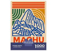 Puzzle Da 1000 Pezzi Per Adolescenti Machu Picchu Illustration Puzzle Per Adulti Antistress Giocattoli Migliorano La Memoria Ideale Come Regalo 38x26cm/1000pcs