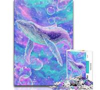 Puzzle da 1000 pezzi per adolescenti, maestosa balena spirituale, sfida di intelligenza cerebrale, giocattoli avvincenti, regalo di compleanno, regali, arte murale 50x75cm