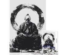 Puzzle da 1000 pezzi per adolescenti Maestro Zen in Meditazione Giocattolo educativo Ottimi regali e giocattoli Giochi rilassanti Aiutano l'esercizio del cervello Dimensioni 38x26cm