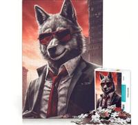 Puzzle da 1000 pezzi per adolescenti Mafia Wolf gioco divertente allena la mente e la mano migliora l'amore tra le coppie 38x52cm