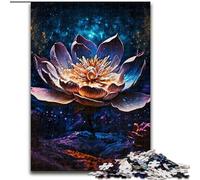 Puzzle da 1000 pezzi per adolescenti "Magia del fiore di loto", per 14+ anni, gioco impegnativo come regalo per tutta la famiglia e gli amici (dimensioni 26x38cm)