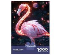Puzzle Da 1000 Pezzi Per Adolescenti Magic Flamingo Puzzle Per Adulti Gioco Pratico Migliora La Memoria Regalo Di Compleanno, Regali, 38x26cm/1000pcs