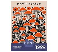Puzzle Da 1000 Pezzi Per Adolescenti Magic Forest Mushrooms Puzzle Gioco Per Famiglie Regali Per Donne Divertimento A Casa Attività, 52x38cm/1000pcs